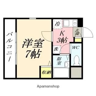 CASA NUAGE【301号室】の間取り