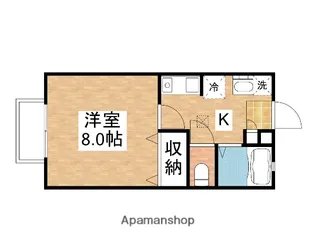 サンパティーク B【1階】の間取り