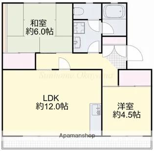 操南ハイツ【3階】の間取り