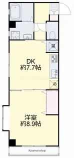 サンヨービル【501号室】の間取り