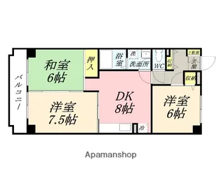 グレースマンションエルフ【5階】の間取り