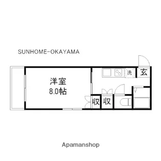 プレアール岡山医大東【2階】の間取り