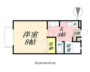 ライフベルクB【2階】の間取り