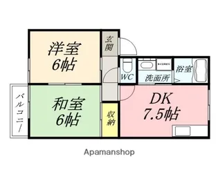 シティハウスジョア【1階】の間取り
