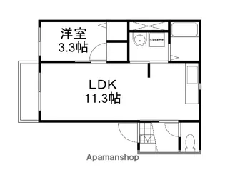 ラ・パルテール国富壱番館【1階】の間取り
