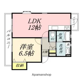 サウスシャインハヤシ【201号室】の間取り