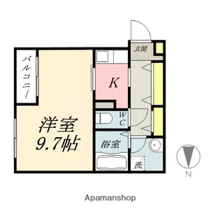 エディフィシオ横内【8階】の間取り