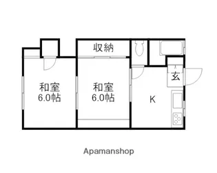 赤田荘【8号室】の間取り
