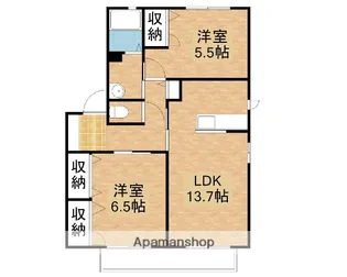 フレベールメゾン J棟【2階】の間取り