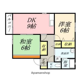 アトリオB棟【105号室】の間取り