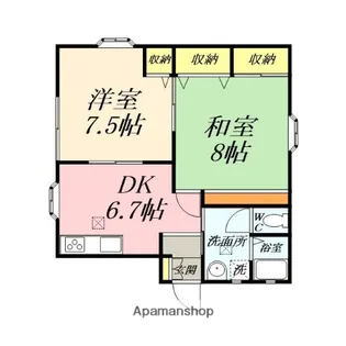 アルエット【1階】の間取り
