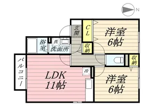 ソレイユ【2階】の間取り