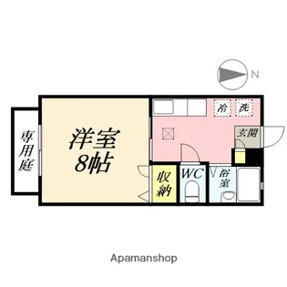 ピアチェーレB【1階】の間取り