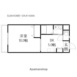 コザックス【7階】の間取り