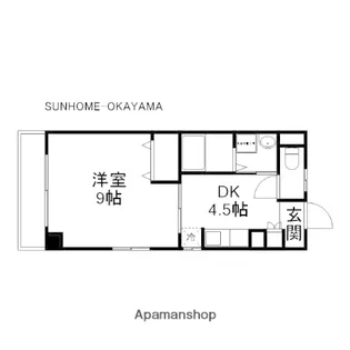 コザックス【8階】の間取り