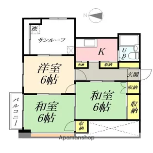渡辺ビル【4階】の間取り