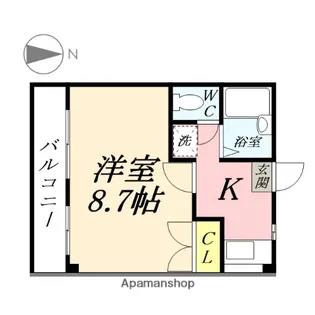 レジデンス石原【1階】の間取り