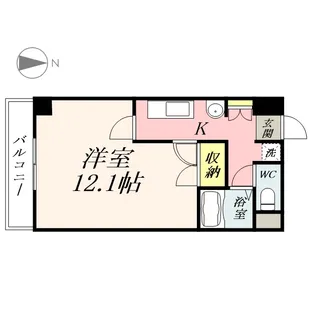 カルム今【307号室】の間取り