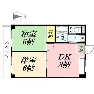 シェルティ三浜町【3階】の間取り