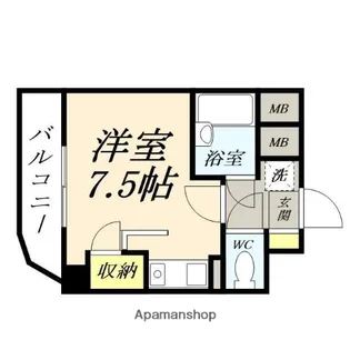 ダイアパレス京町Ⅱ【502号室】の間取り