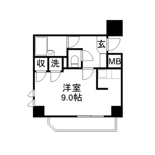 ダイアパレス京町Ⅱ【5階】の間取り