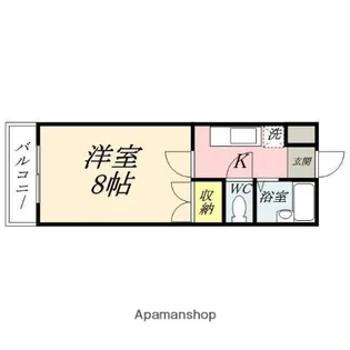 サンハイツ岡大Ⅱ【3階】の間取り