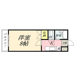 サンハイツ岡大Ⅱ【2階】の間取り