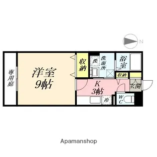 ハピネスKT【1階】の間取り
