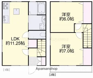 アドバンス乙多見A【A号室】の間取り
