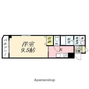ノーブルハイム岡山【3階】の間取り