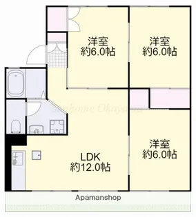 3LDKの間取り画像