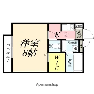 1Kの間取り画像