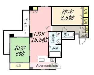 ラ・カンタータ【6階】の間取り