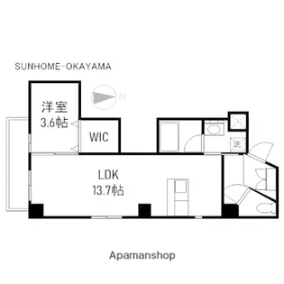 アーバンパレス医大前【3階】の間取り