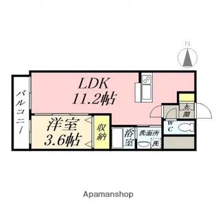 AXⅠS今【3階】の間取り