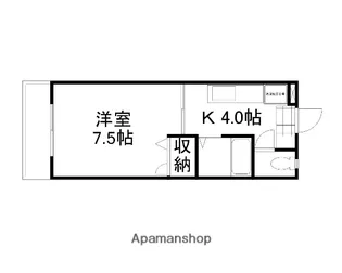 ビューラージュネス【106号室】の間取り