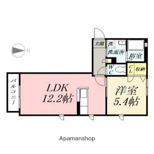 シャーメゾンセシリエール B棟【2階】の間取り