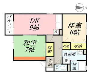 シャトレー福田【2階】の間取り