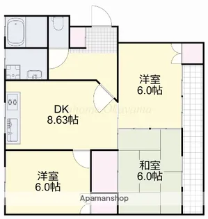 オークⅠ【3階】の間取り