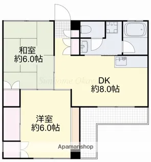 レジデンス下中野B棟【3階】の間取り