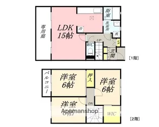 サニースクウェア津島B【1階】の間取り