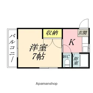リトルハイム長岡61号館【1階】の間取り