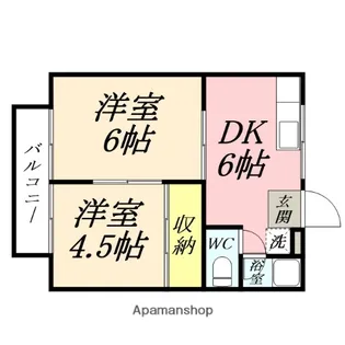 コーポ本郷【2階】の間取り