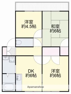フレグランス江並C【201号室】の間取り