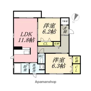 カーサ フェリオ【2階】の間取り