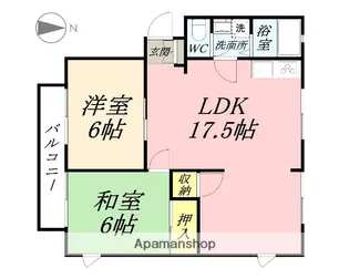 サンビレッジ北方A【3階】の間取り