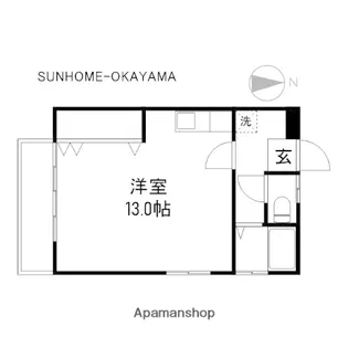 LEGATO【202号室】の間取り