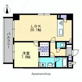 ハアラン表町【10階】の間取り