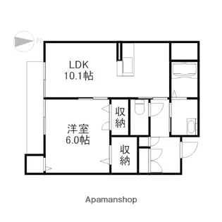 グランマスト今 B棟【1階】の間取り