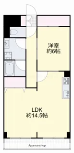 ハイデンスホンダ【4階】の間取り